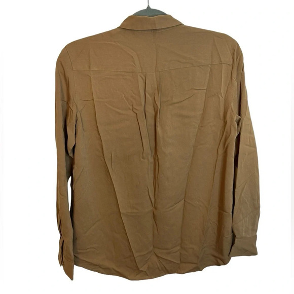 Uniqlo Tan Neutral Button Down Shirt - Picture 2 of 5